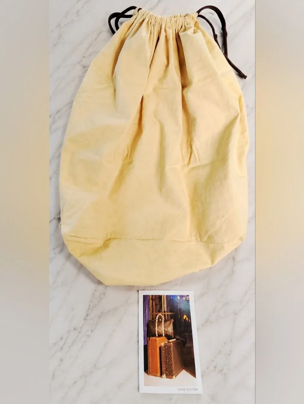 Louis Vuitton XL Luggage Dust Bag Card Holder Set Travel Keepall 55 60 Bundle